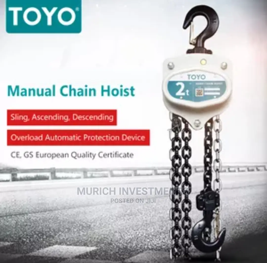 Toyo 2 Ton X 6meter Manual Lifting Hoist Chain Pulley Block