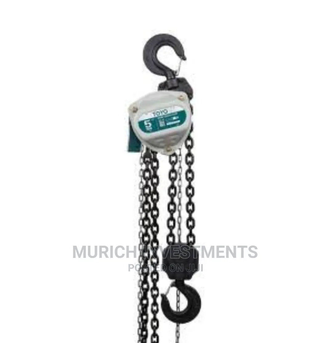 Toyo 5 Ton X 3 Meter Manual Lifting Hoist Chain Pulley Block