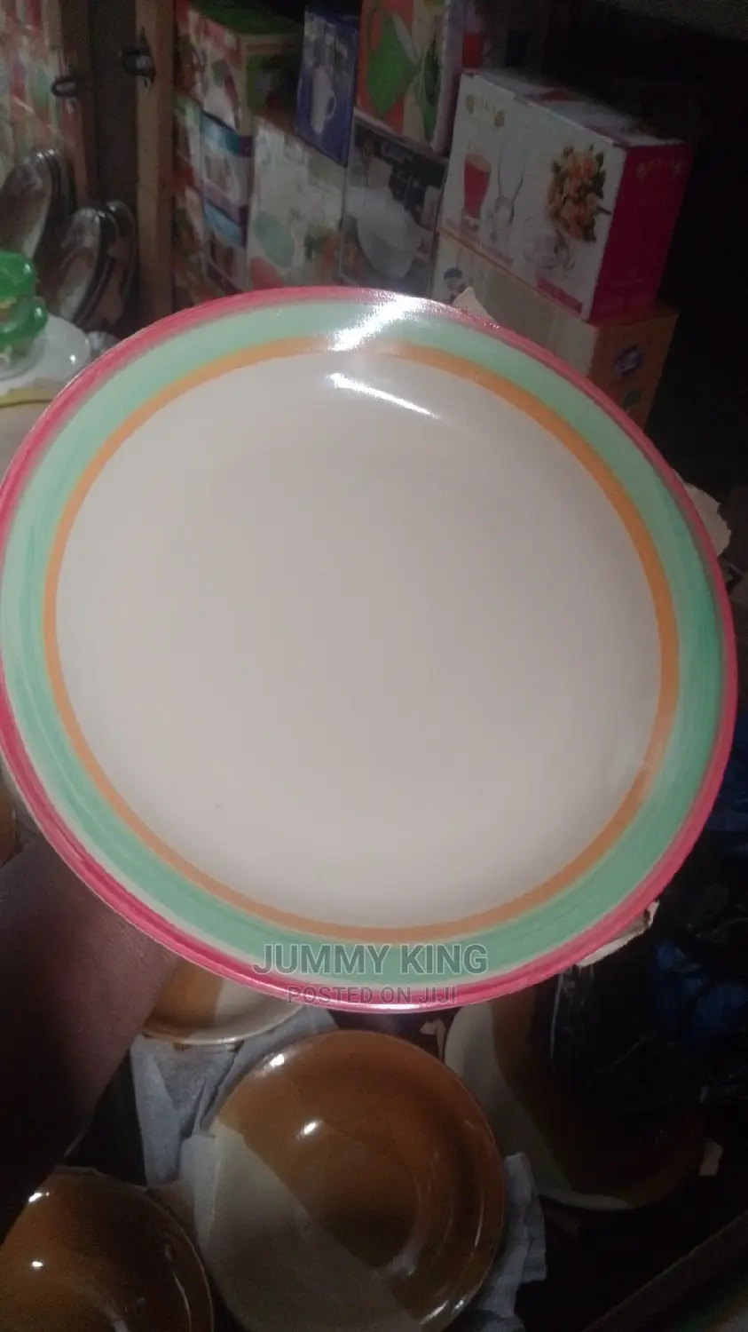 12 Pieces Ceramic Flat Plates