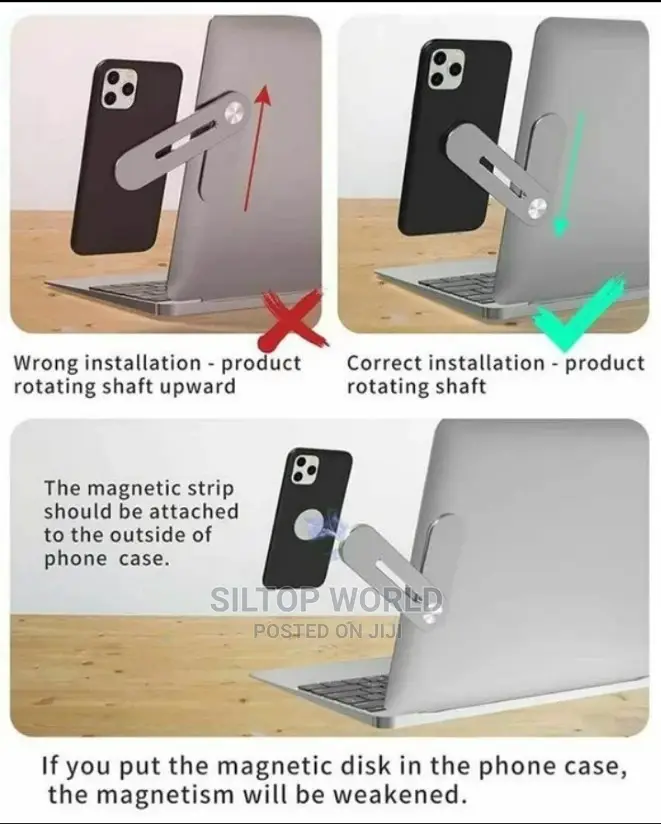 Magnetic Multifunction Laptop Phone Stand