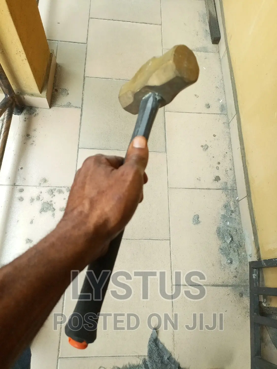 3kg Brass, Non-Spark Hammer (Short Handle)