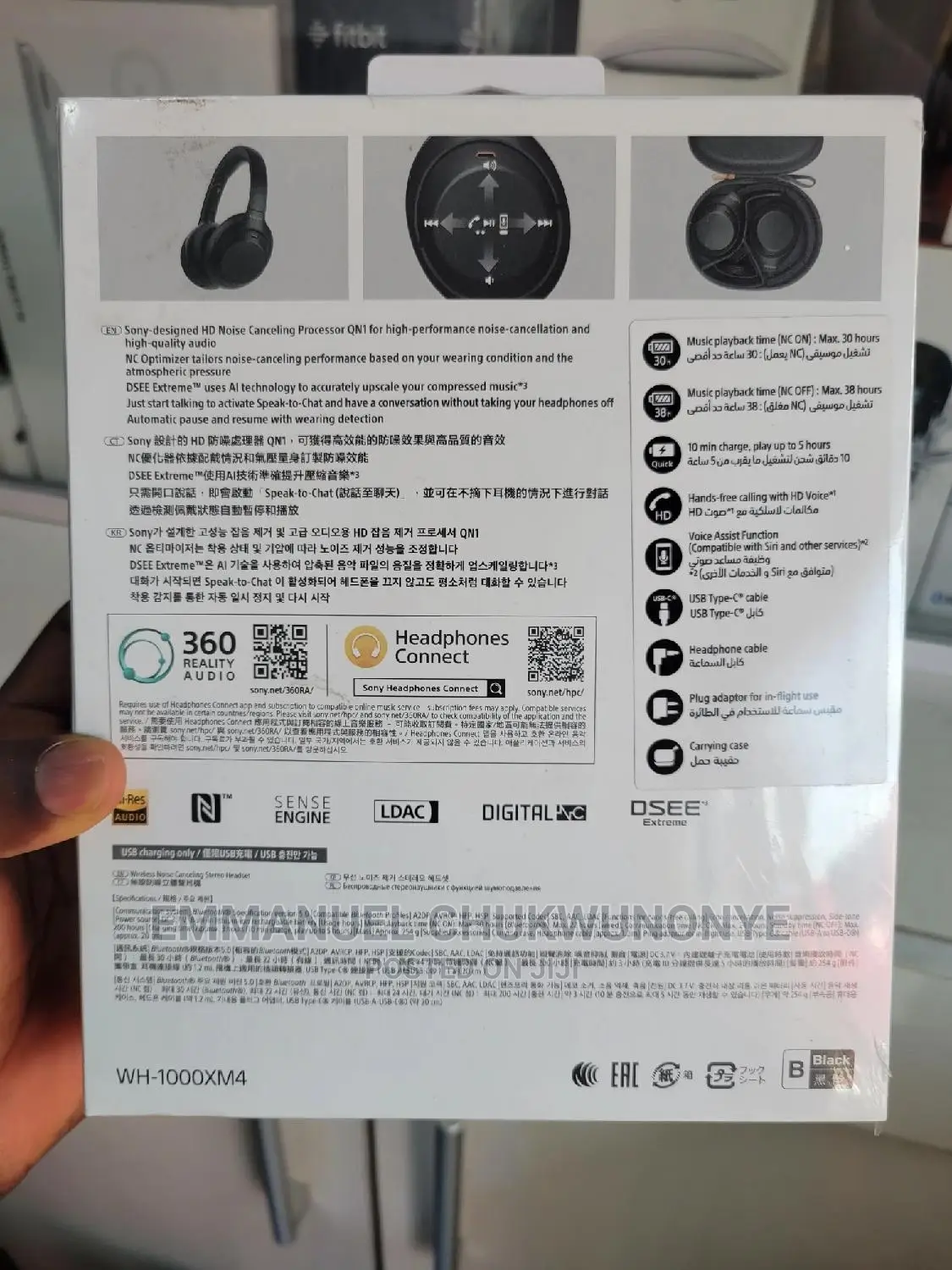 New Sony Wireless Headset Stereo Wh-1000xm4