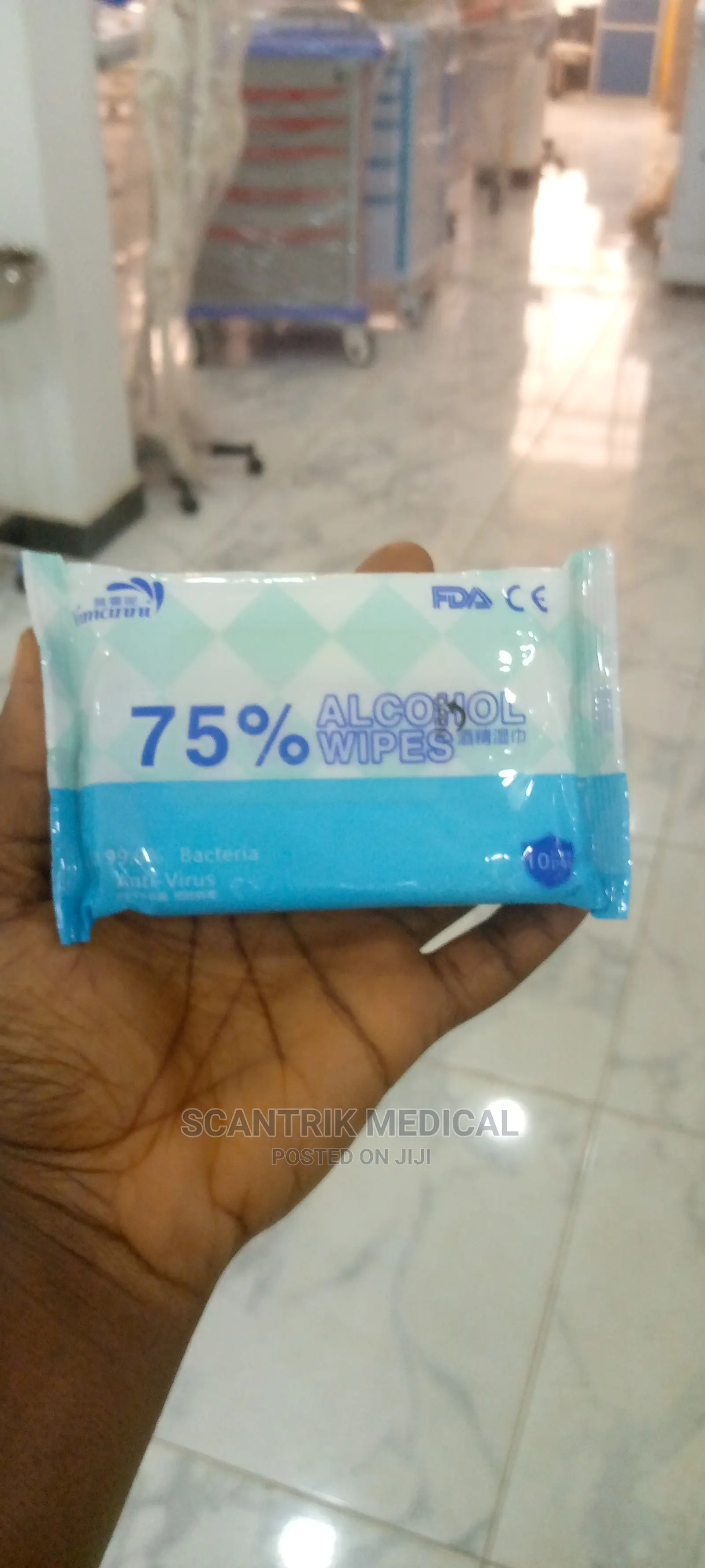 Portable Disinfectant Cleaning Wipes 75% Alcohol