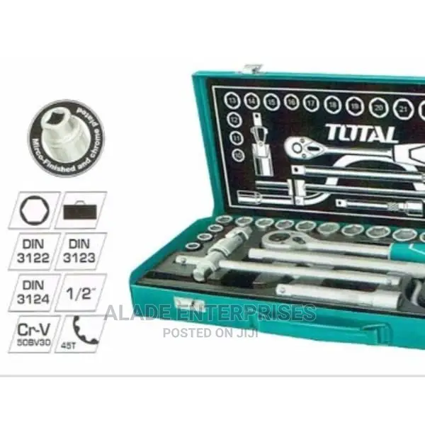 TOTAL 24 PCS 1/2" Socket Set - Hkts0243