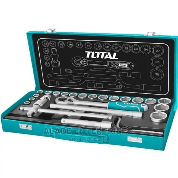 TOTAL 24 PCS 1/2" Socket Set - Hkts0243