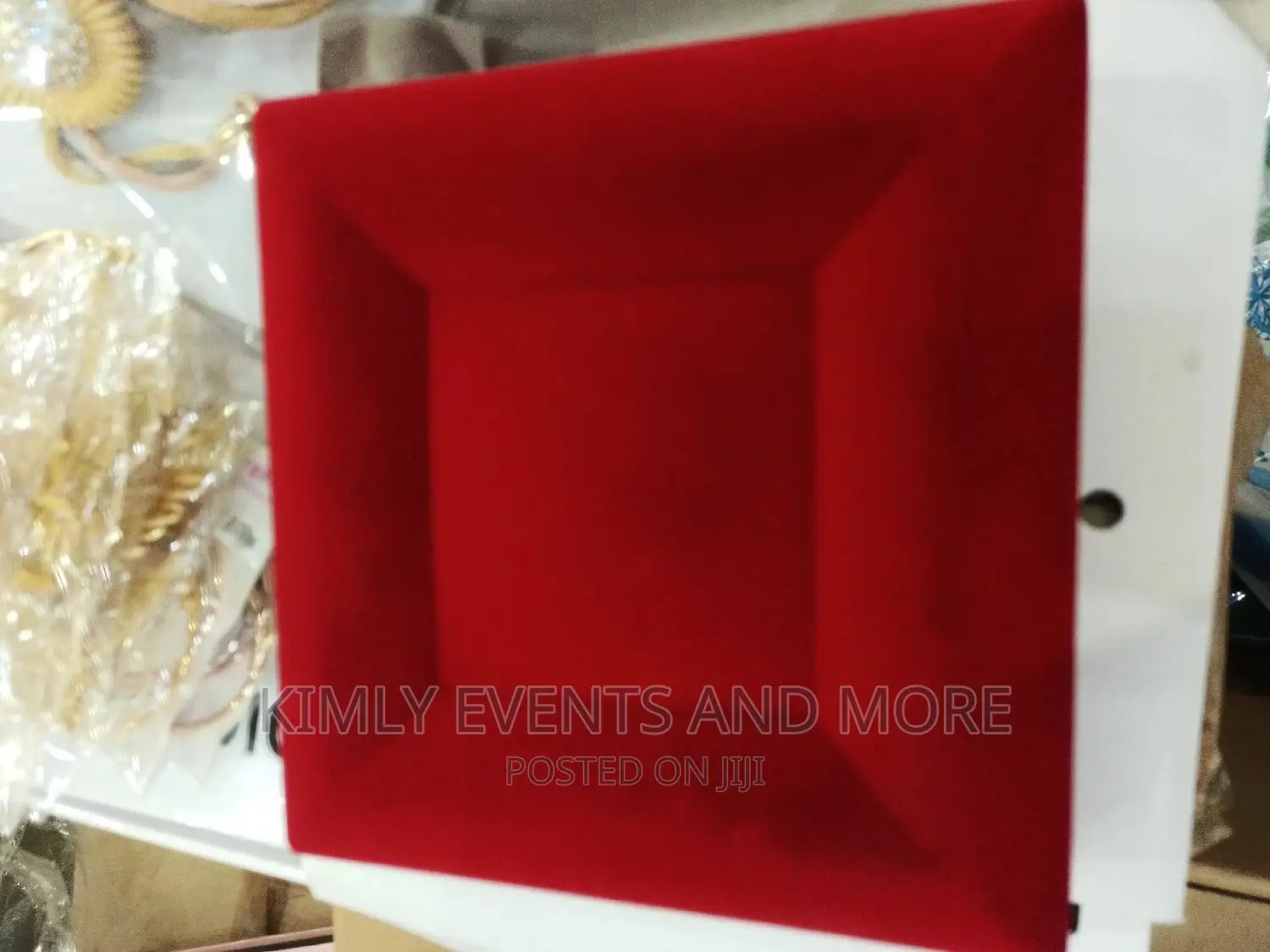 Velvet Red Jewelry Set Boxes