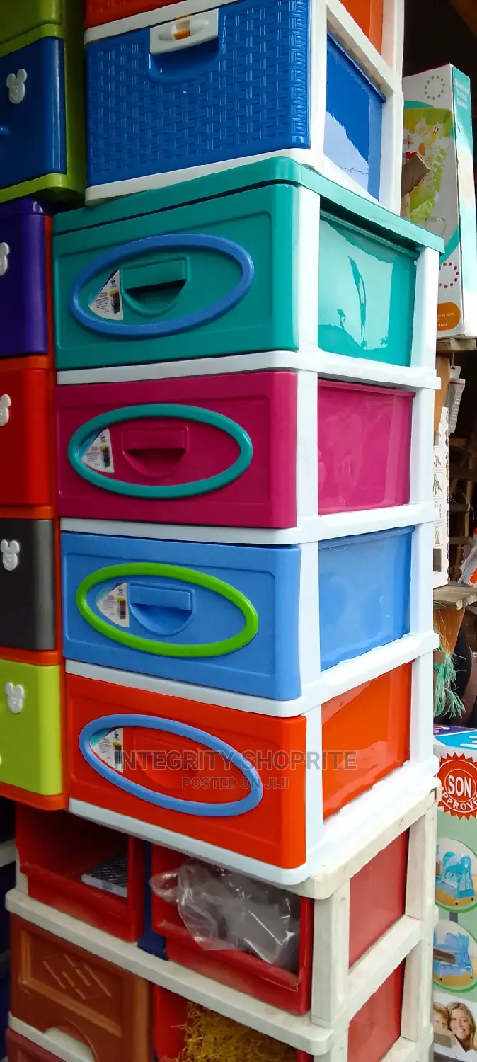 Plastic Storage Cabinet/Drawer for Kids- Multicolor