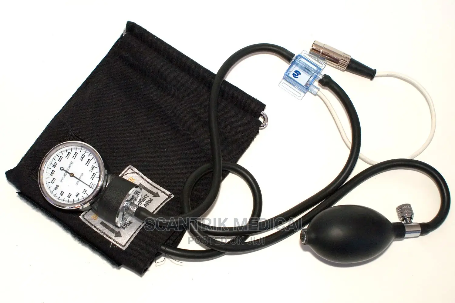 Portable Sphygmomanometer With Stethoscope Blood Pressure