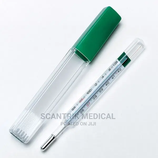 Analog Mercury Thermometer for Temperature Check