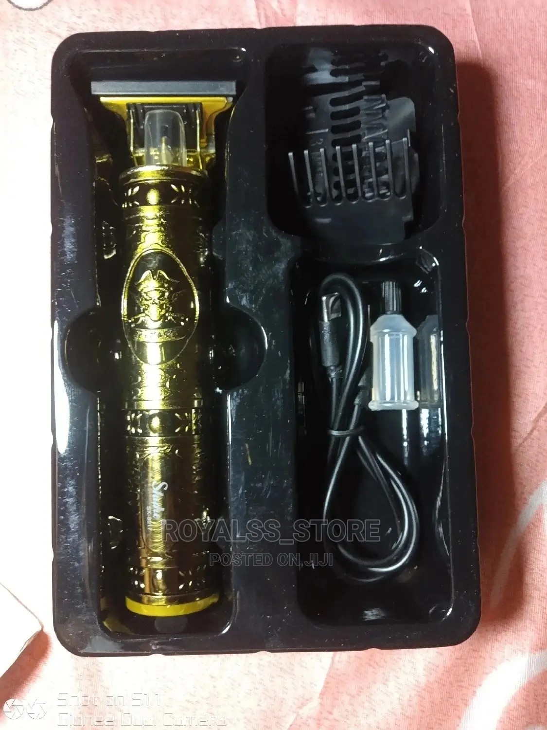 Gold Plated Rechargeable Hair Clipper and Trimmer
