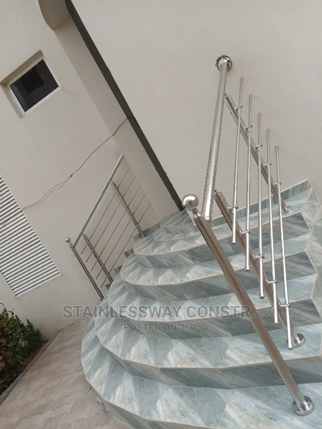 Stainless Railing Entrance at Jabi