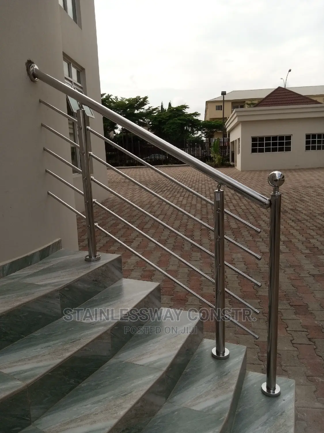 Stainless Railing Entrance at Jabi