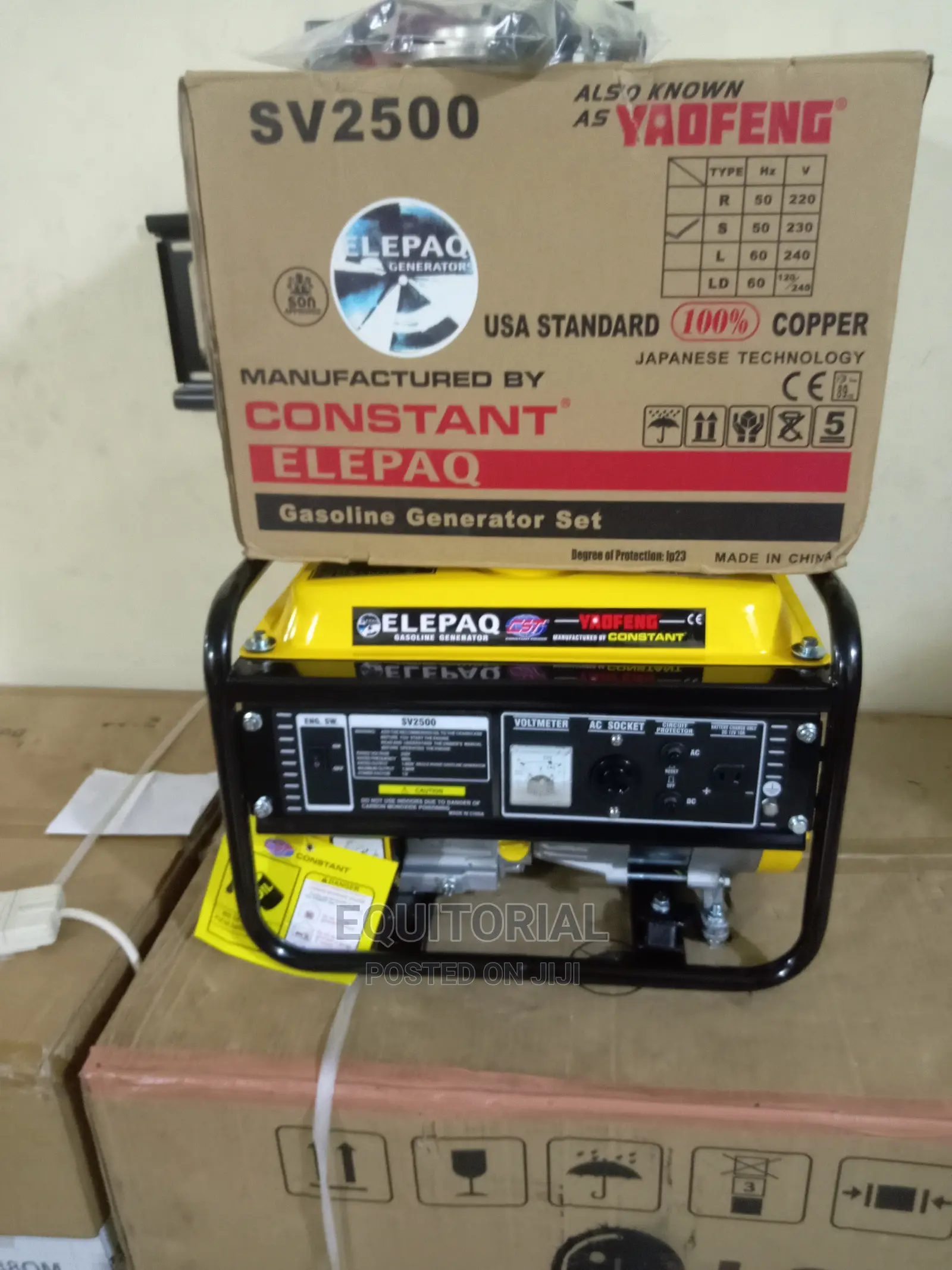 Elepaq Constant Yaofeng Petrol Generator Sv2500