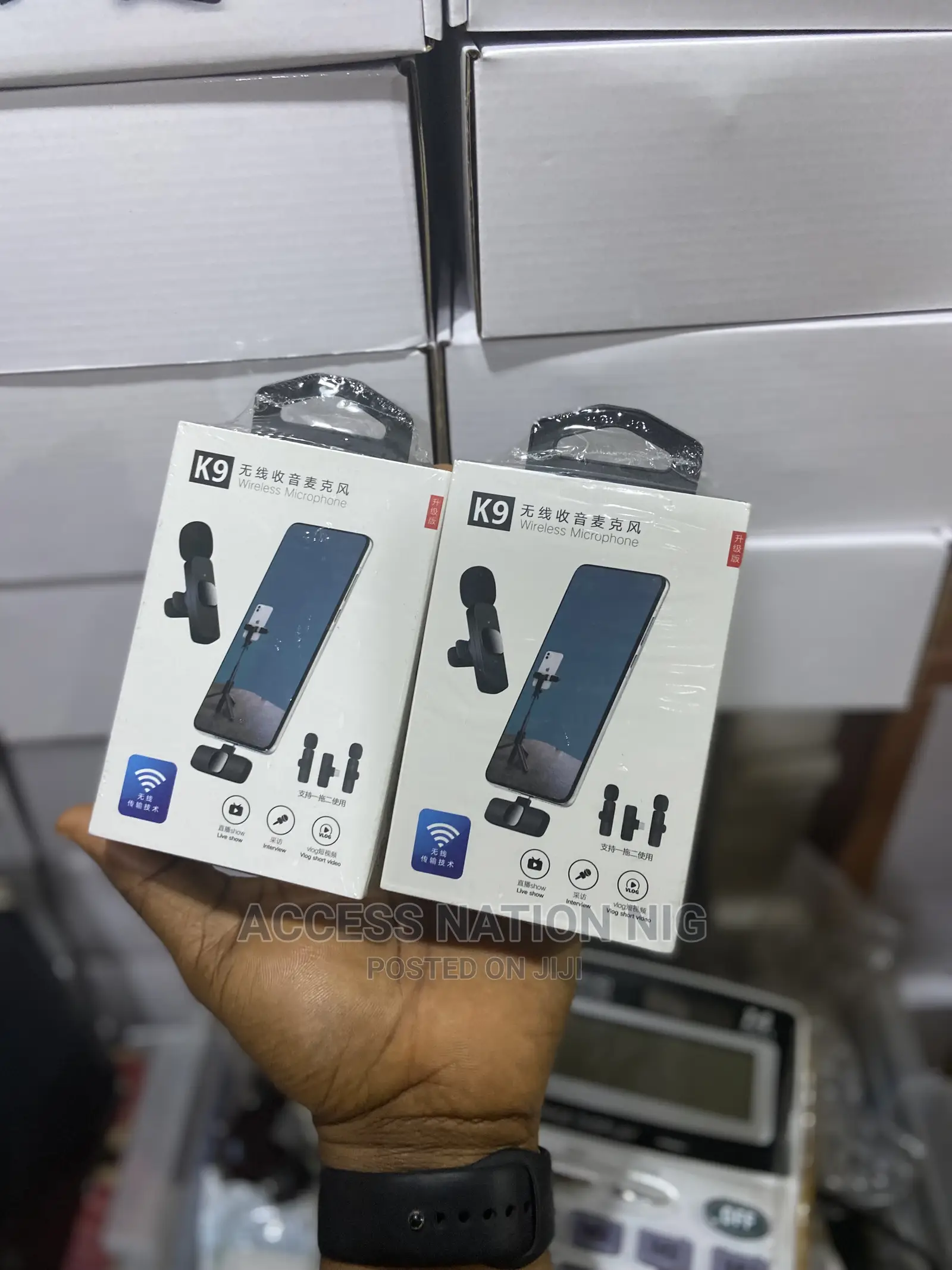 K9 Wireless Lavalier Microphone Studio Gaming for iPhone PC
