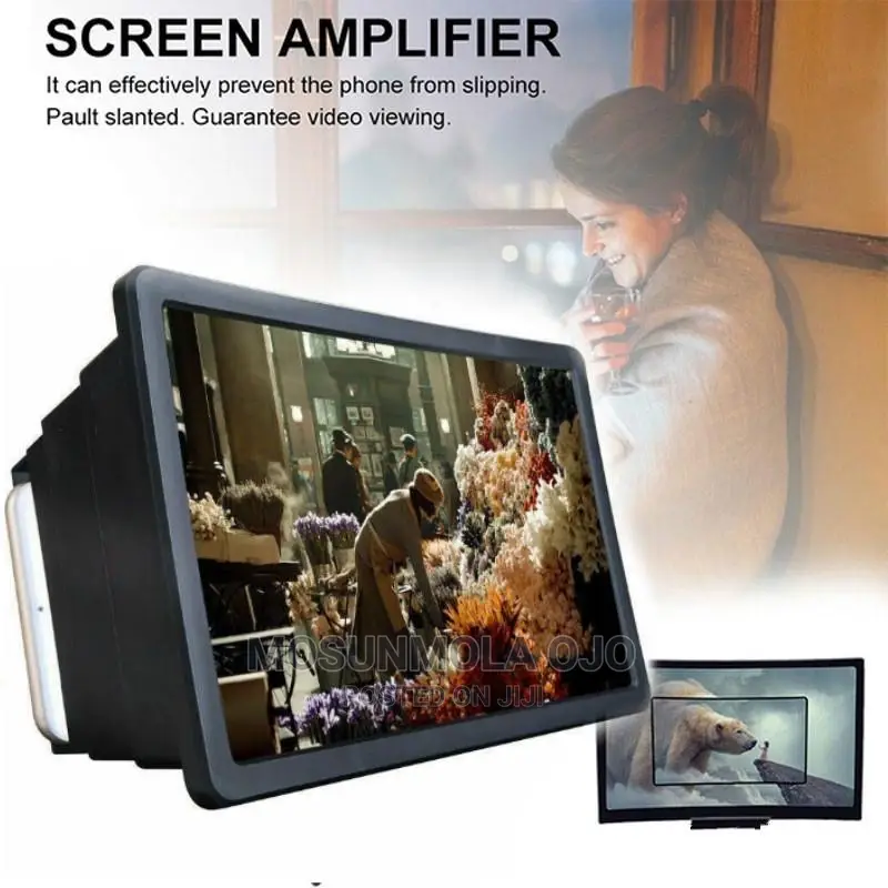 3D Retractable Mobile Cell Phone HD Screen Magnifier