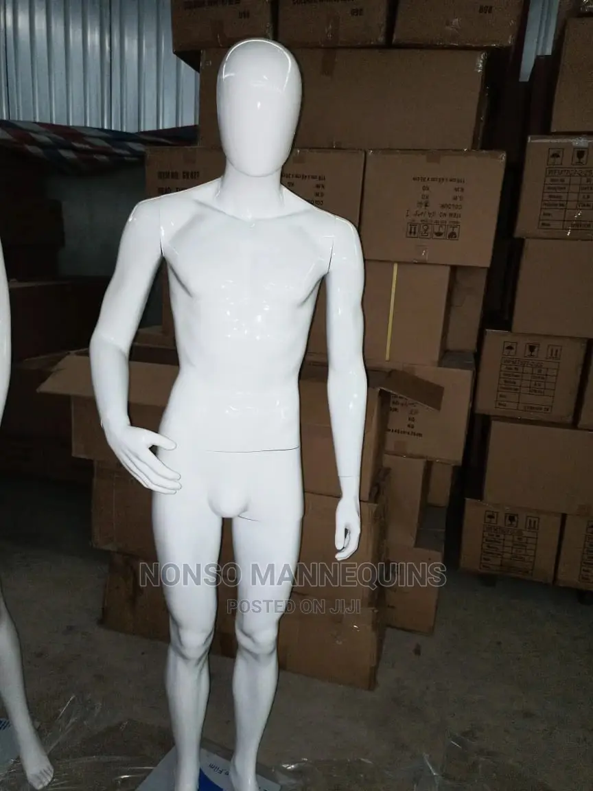 Glossy White Medium Body Size Full Display Mannequin