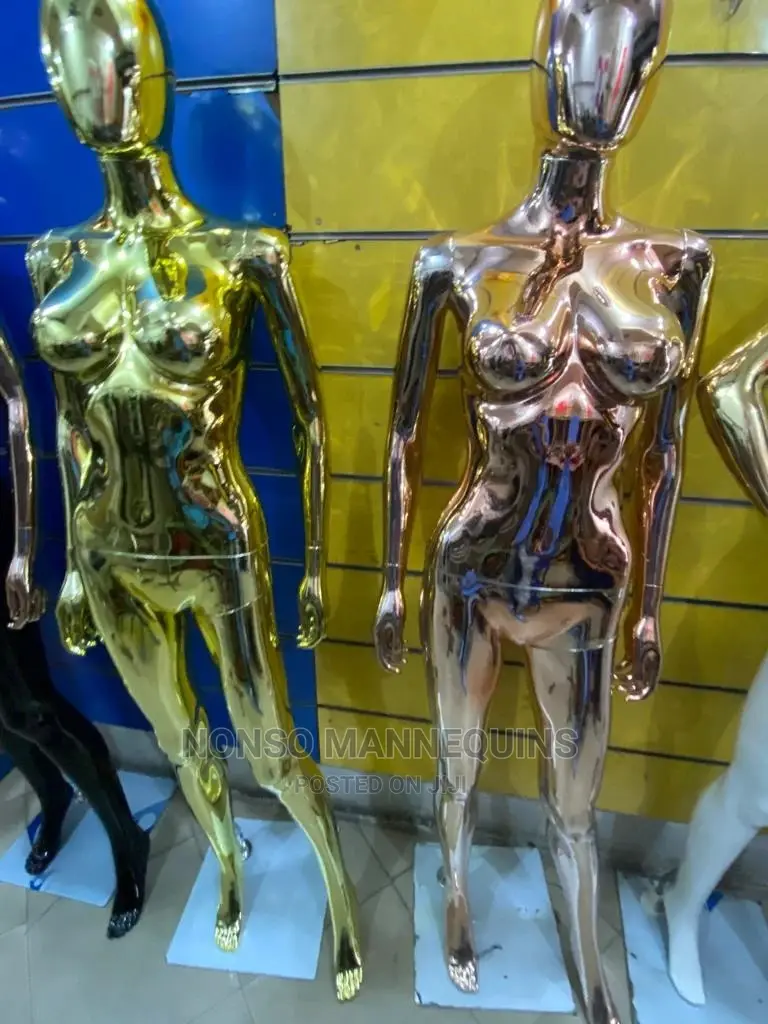 Size 8 Rose Gold and Gold Chrome Female Display Mannequin