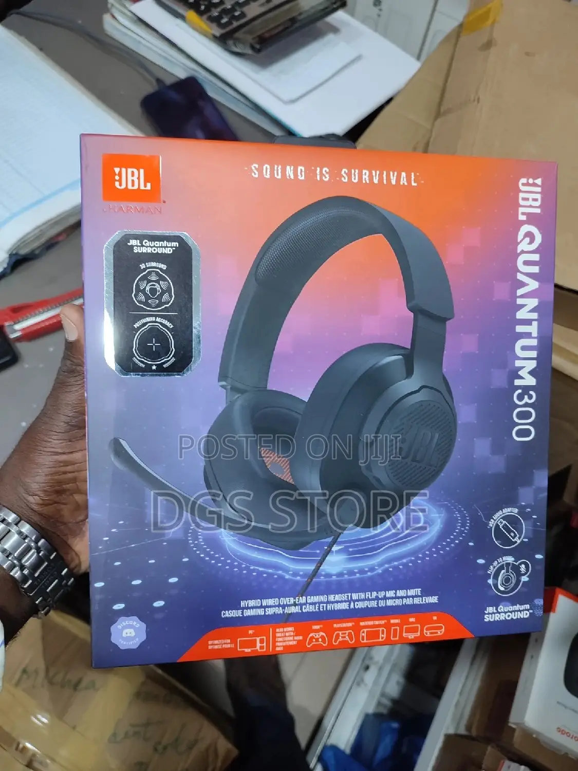 JBL Quantum 300 Wired Gaming Headphone