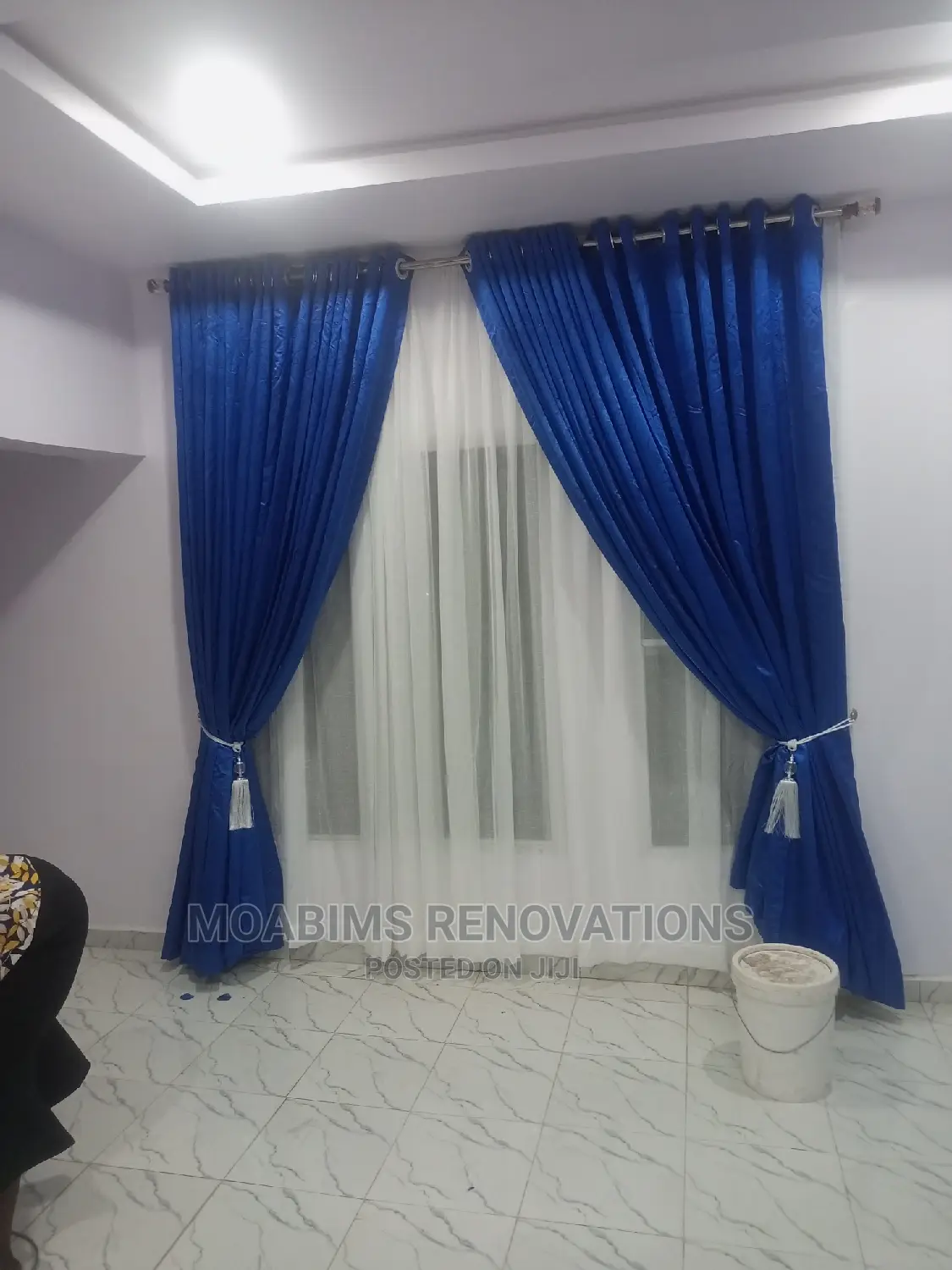 Turkish Blue Curtain Fabrics