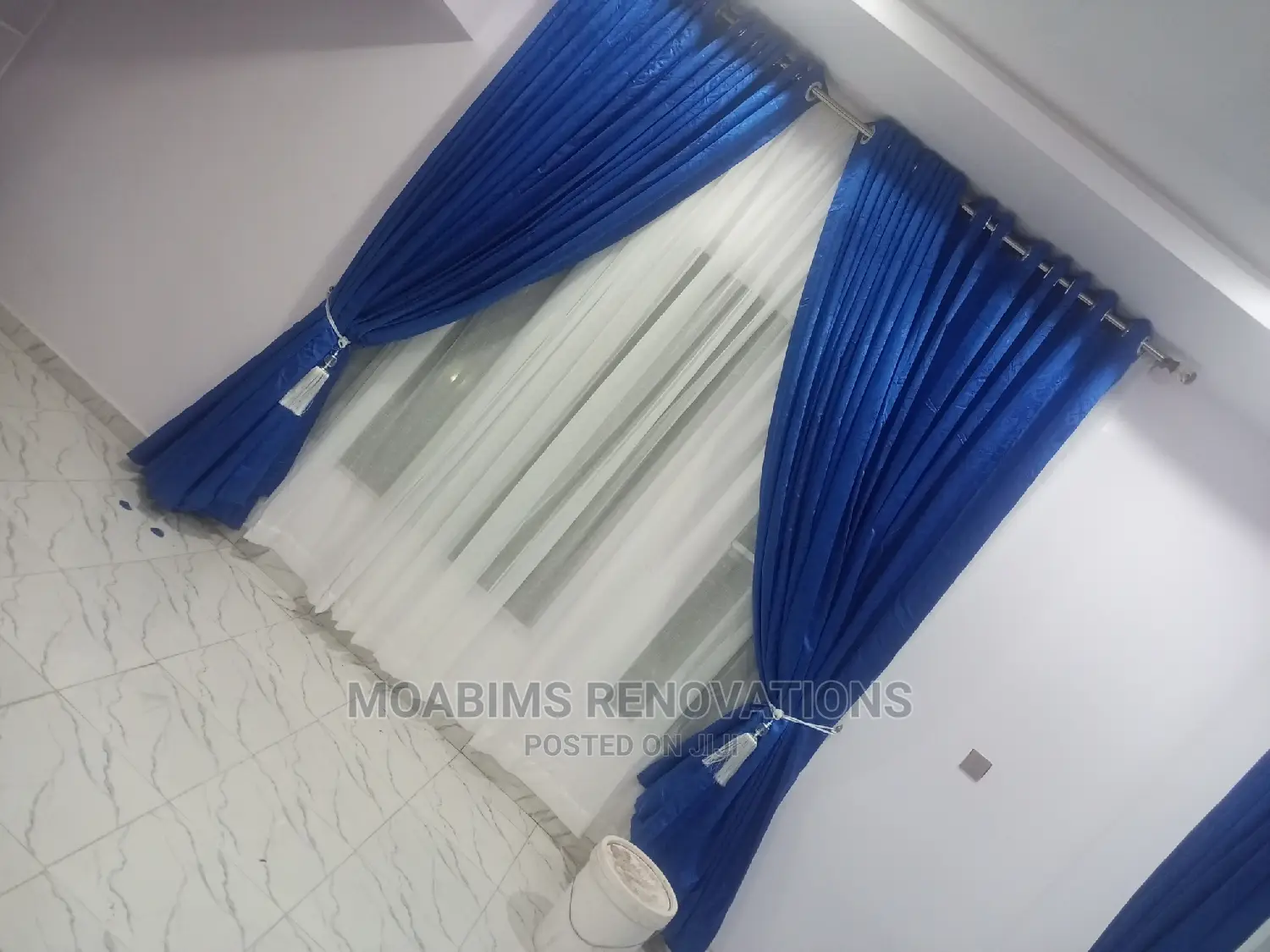 Turkish Blue Curtain Fabrics