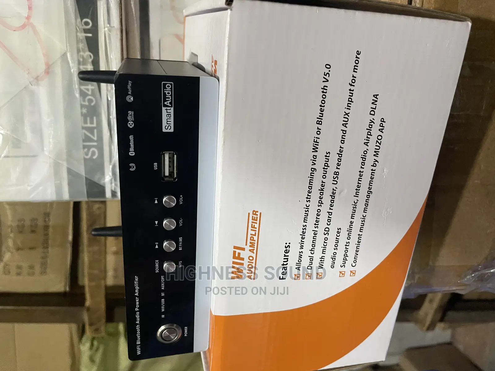 2 Zone Wifi and Bluetooth Networking Audio Amplifier