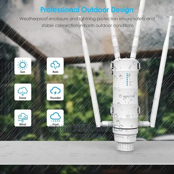 Wavlink Ac1200 High Power Outdoor Weatherproof Wifi Range