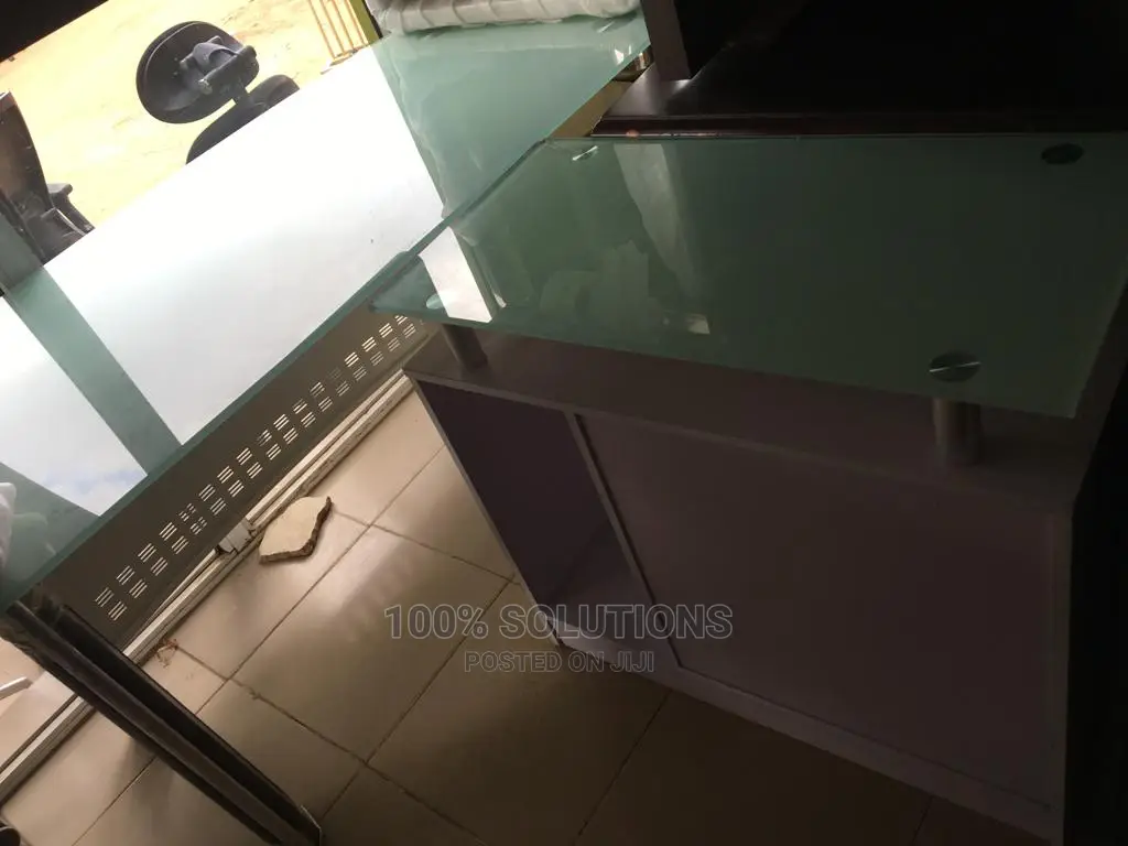 Executive Table With Side Small Cabinet for Sale