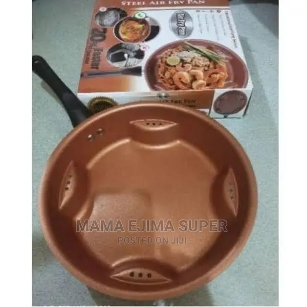 Steel Air Fry Pan Non Stick Ceramic Cookware