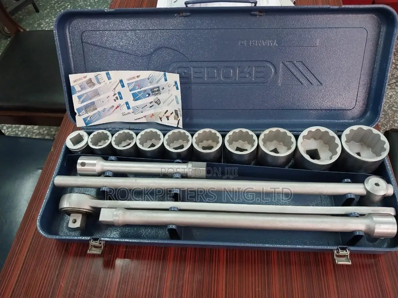 Gedore 6280340 (Series 32 EMU-2) Socket Set 3/4′′ 14 PCS Hex