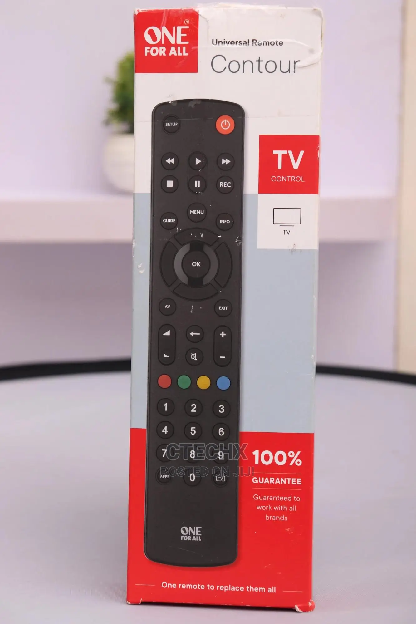 Universal Remote Control for TV. Contour One for All