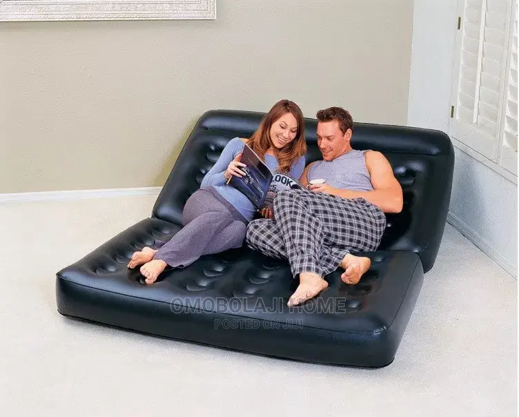 5 in 1 Inflatable Bed Sofa Chair Air Coach + Electric Pump