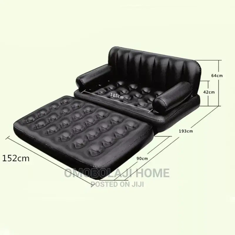 5 in 1 Inflatable Bed Sofa Chair Air Coach + Electric Pump