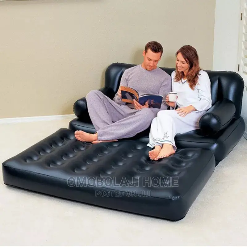 5 in 1 Inflatable Bed Sofa Chair Air Coach + Electric Pump