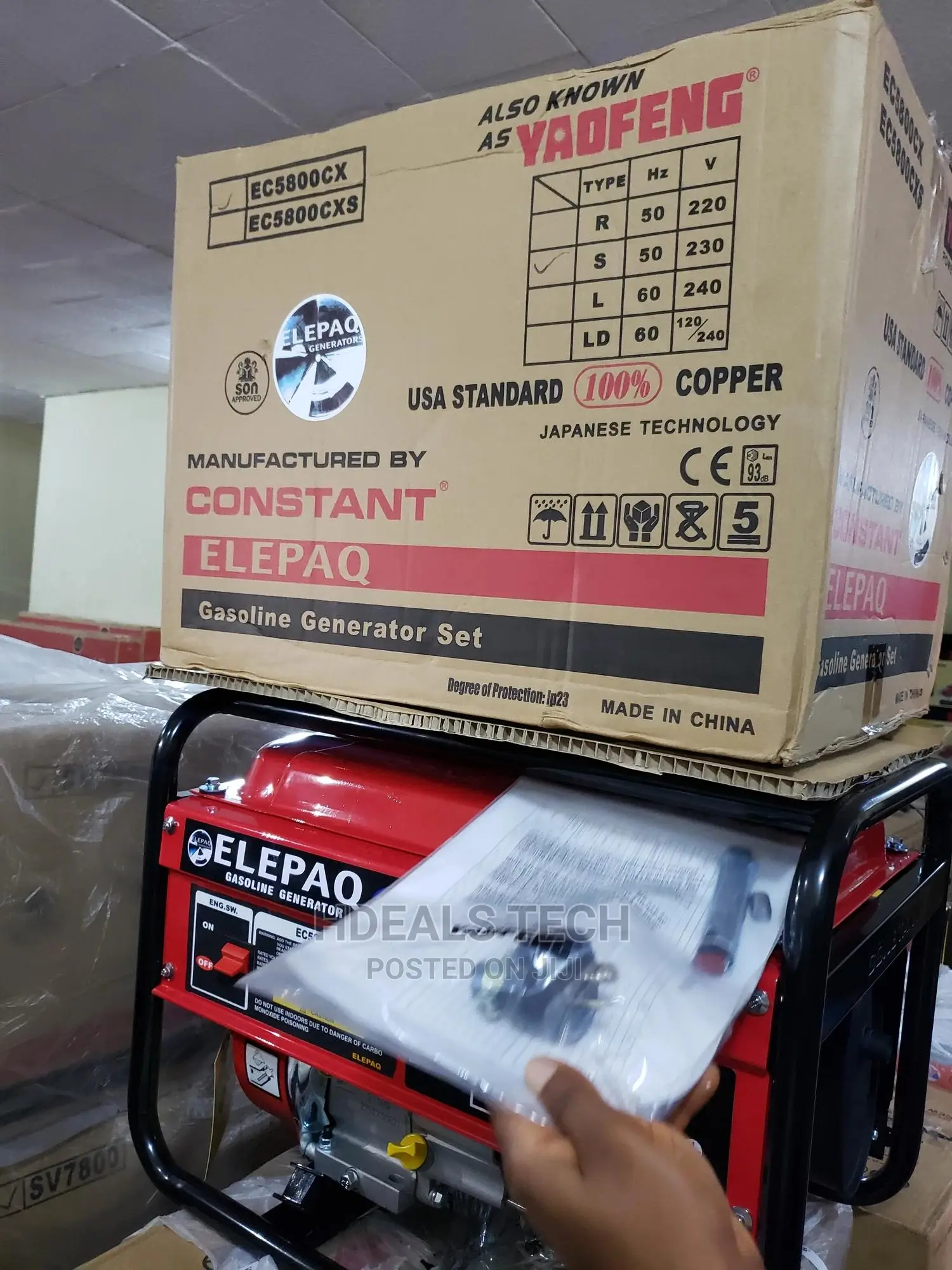 Elepaq Constant Ec5800cx Petrol Engine Generator-New