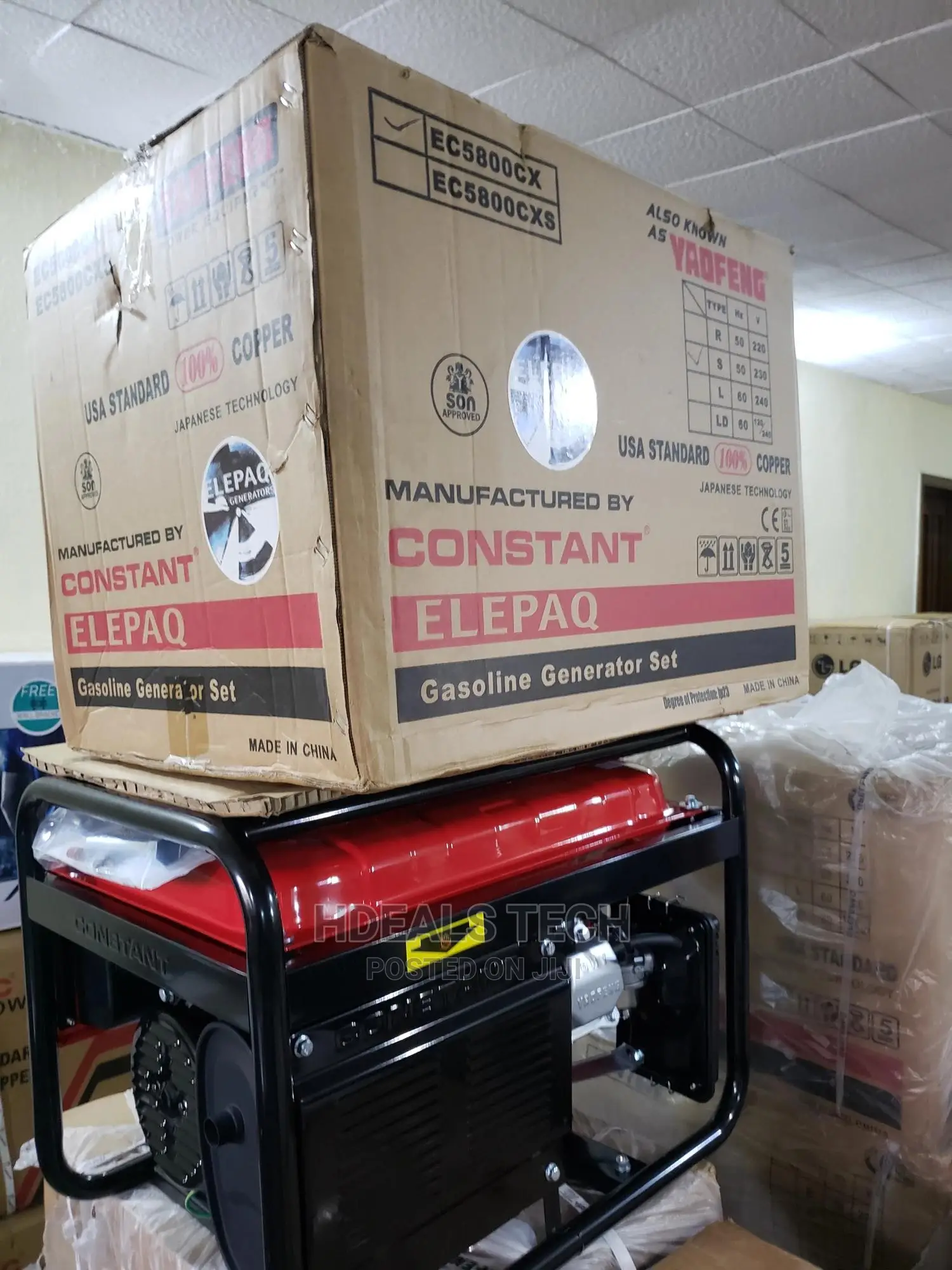 Elepaq Constant Yaofeng Ec5800cx Gasoline Generator-Strong