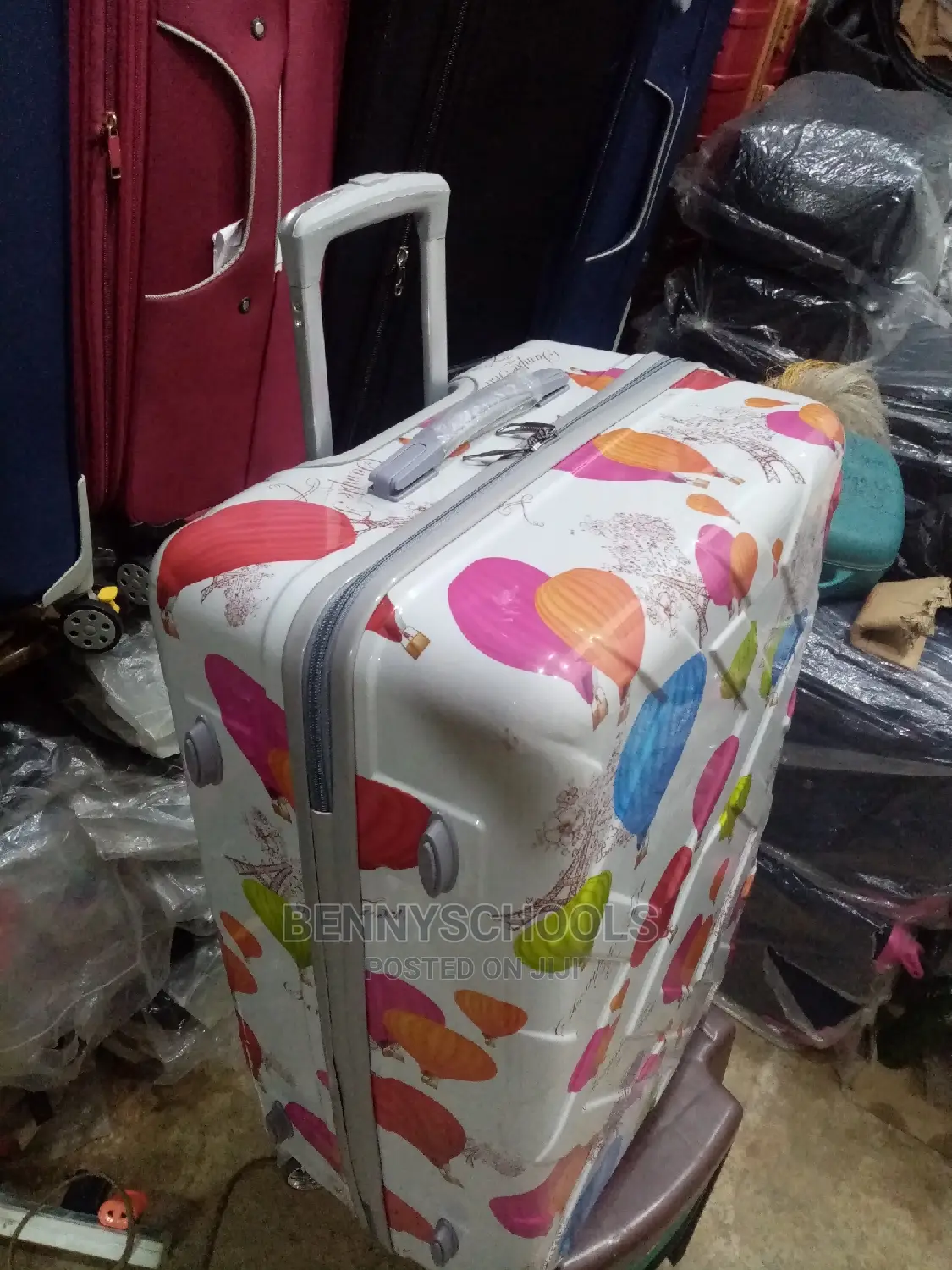Big Colorful Balloon Rubber Plastic Traveling Luggage Box