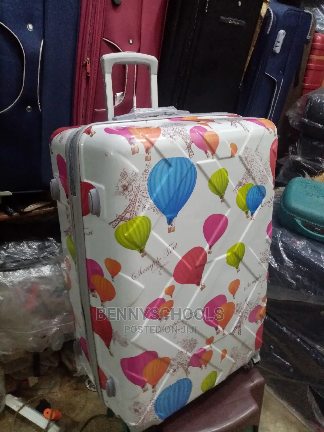 Big Colorful Balloon Rubber Plastic Traveling Luggage Box