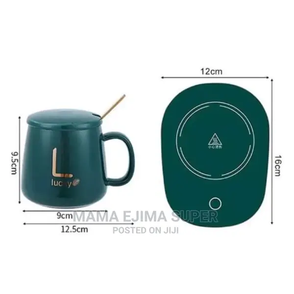 Electric Heating Mug and Saucer