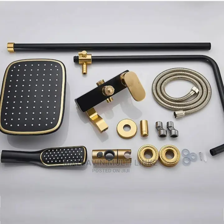 Black and Gold Shower Mixers