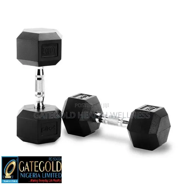 D2200.4 Rubber Hex Dumbbell 4kg [Pair]