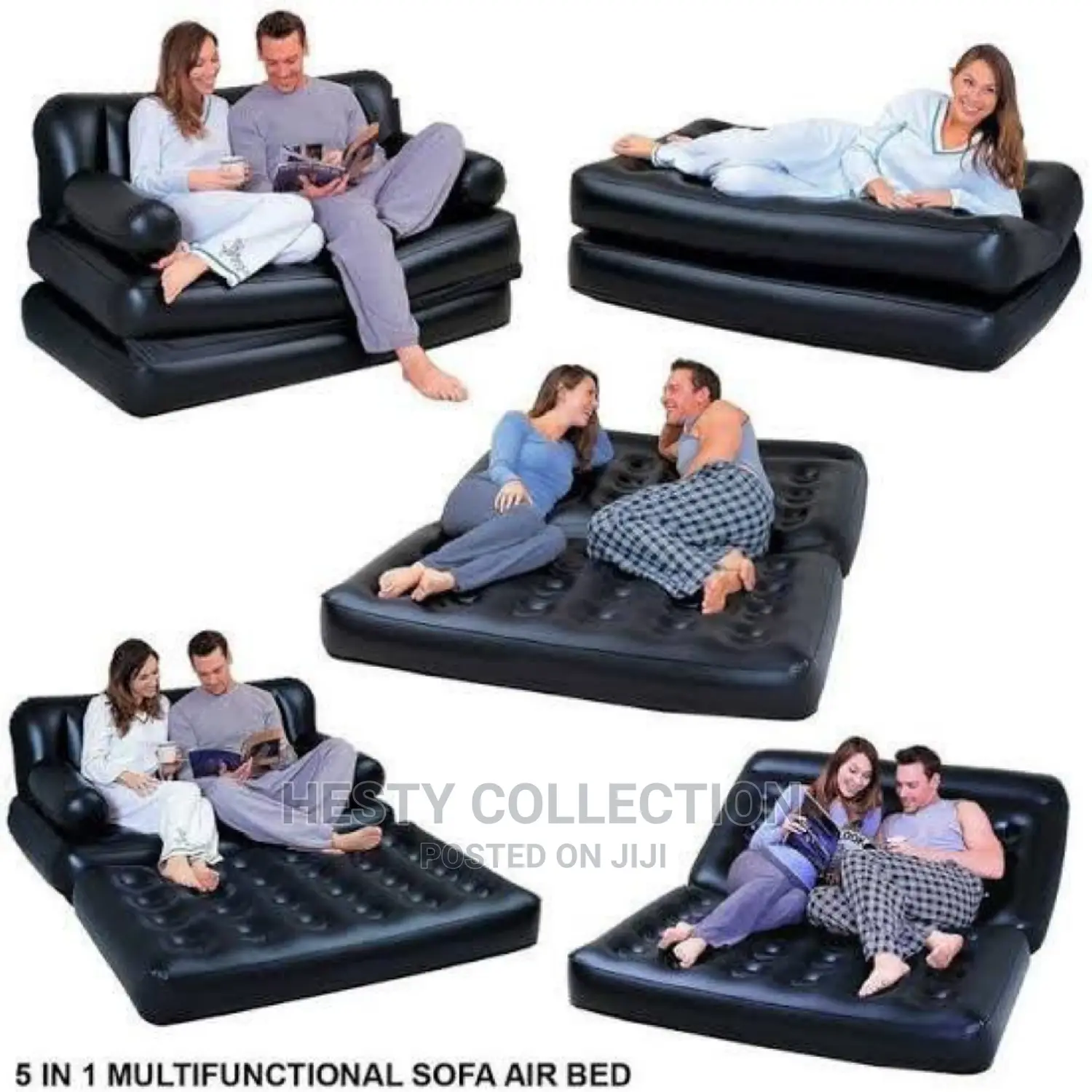 5 in 1 Inflatable Sofa Bed Chair With Pump