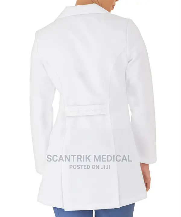 Unisex White Lab Coats Doctor Workwear Lab Coat Scrubs