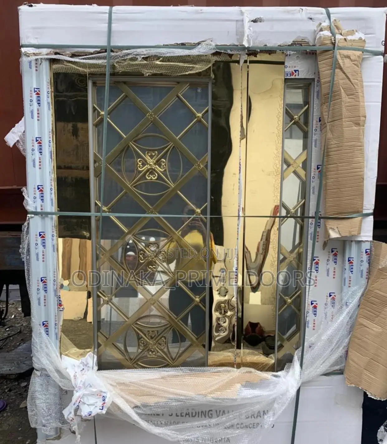 4ft Gold Ring Anti Rust German Glass Door