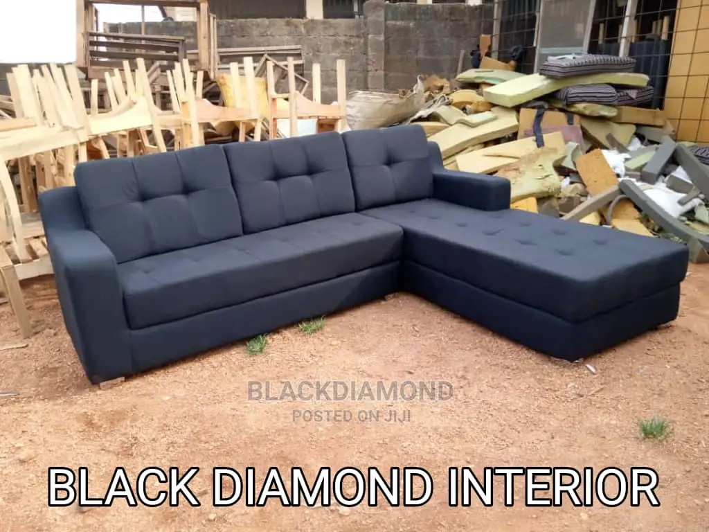 L Shape Fabric Sofa by Blackdiamond Furniture