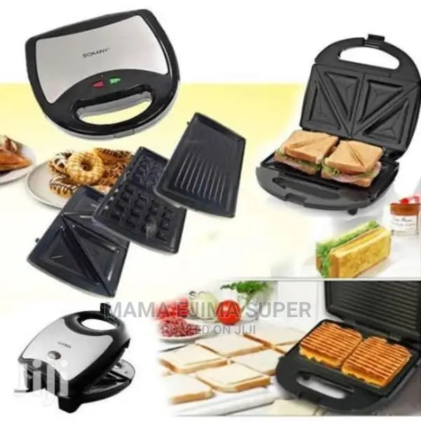 Sokany 3 in 1 Waffle Maker Sandwich Maker Toaster 750W