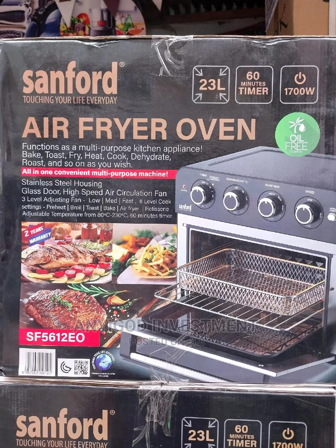 Sanford Convention Multifunctional Oven 23L 1700watts