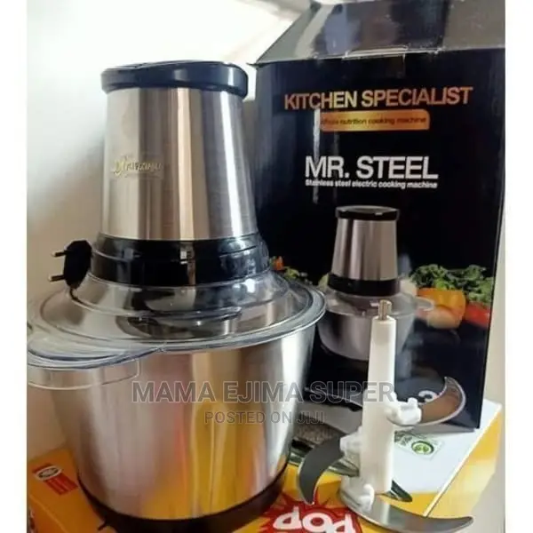 Mr Steel Yam Pounder + Food Processor - 3l