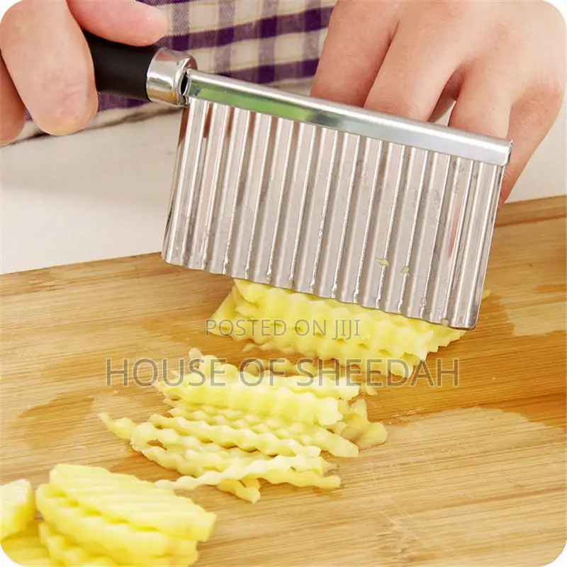 Stainless Steel Potato Dough Waves Crinkle Cutter
