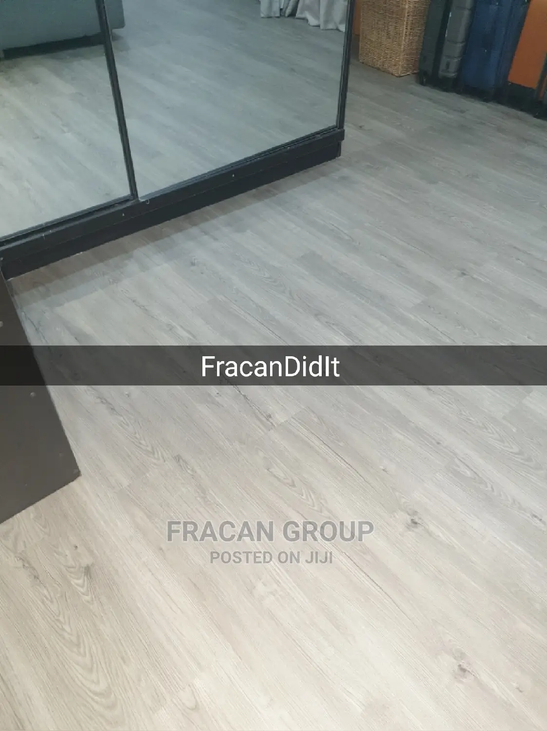 Vinyl PVC Wood-Like Floor. Fracan Interiors Abuja