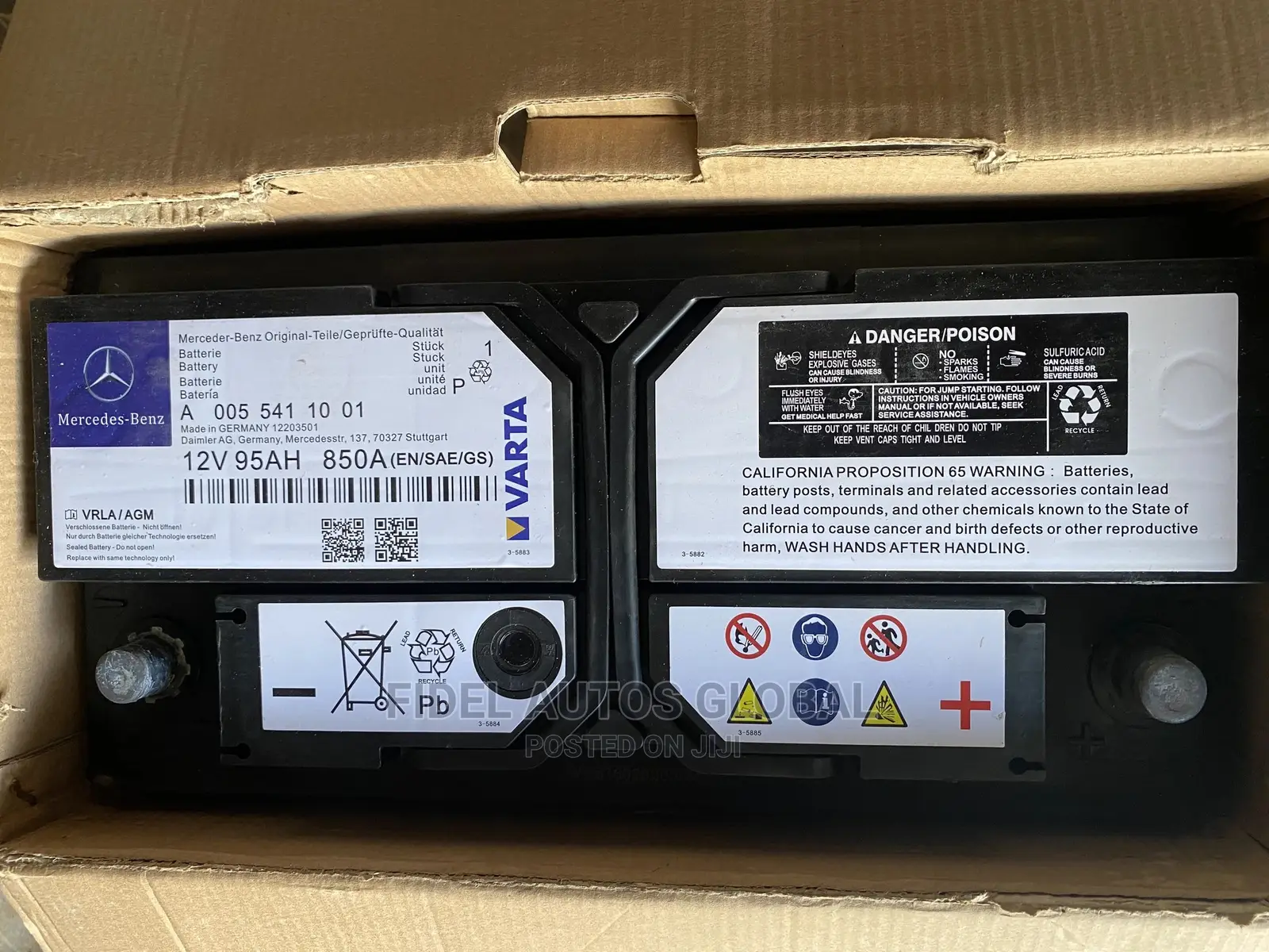 Mercedes Benz a 005 541 10 01 12v 95ah